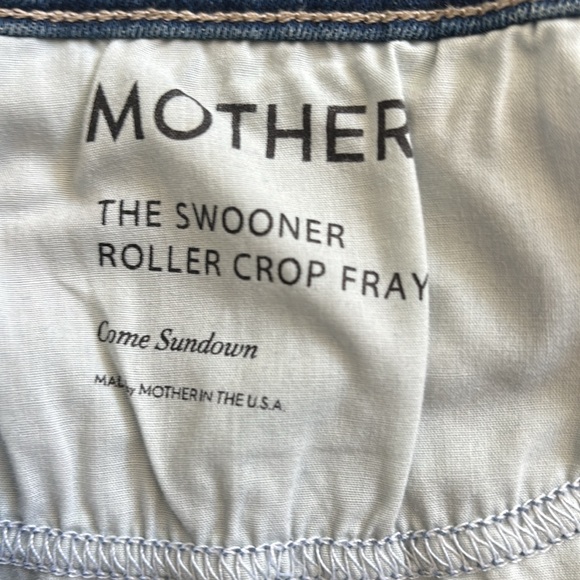 MOTHER The Swooner Roller Crop Fray Sz 31 - Picture 8 of 11